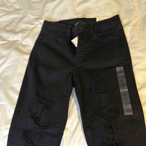 Brand new American eagle black ripped jeans